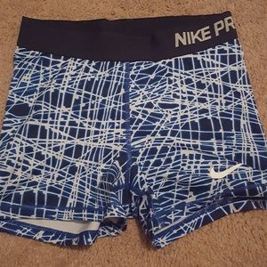 Nike pro spandex shorts